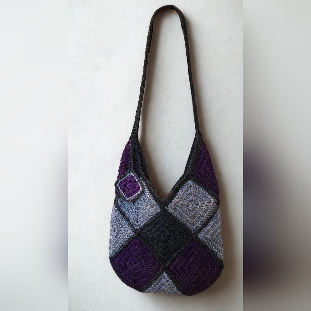Crochet Patchwork Shoulder Bag